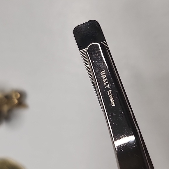 BALLY CUFFLINKS Set GOLD/SILVER TONE made in Germany - Picture 7 of 7